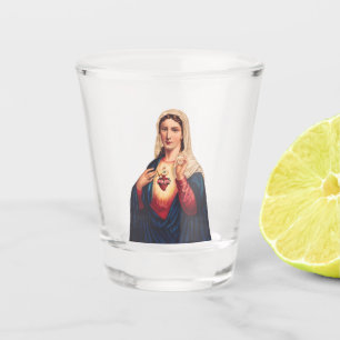 Verre A Shot Coeur immaculé de la Vierge Marie