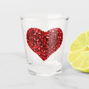 Verre A Shot Coeur précieux