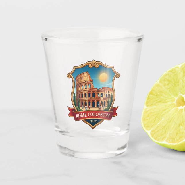 Verre A Shot Colisée de Rome Italie (Devant)
