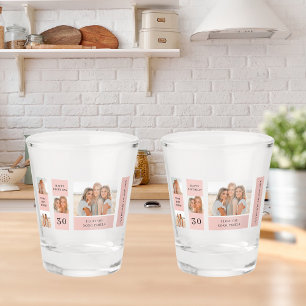 Verre A Shot Collage photos amies   Joyeux cadeau d'anniversair