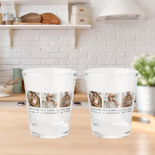 Verre A Shot Collage tendance photo et meilleure famille jamais