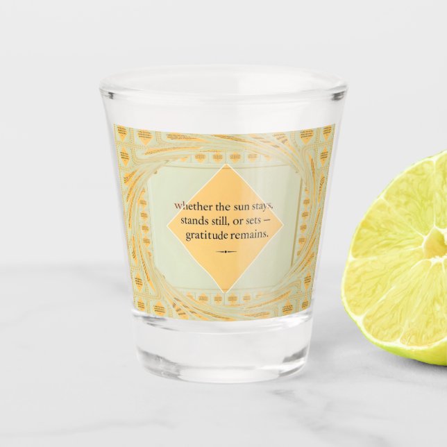 Verre A Shot Collection Amour & Intention | Gratitude Remains™  (Devant)