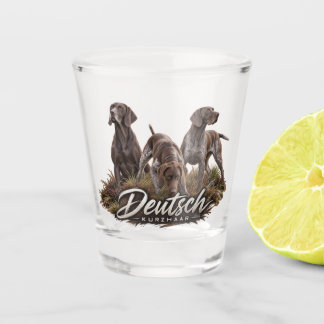 Verre A Shot Collection de chasse du Pointer à poil court allem