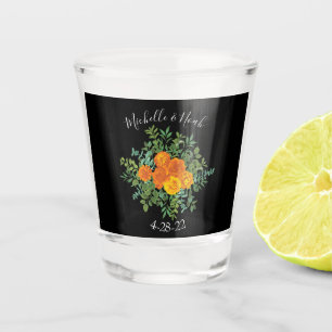 Verre A Shot Collection Mariage gothique d'Halloween noir et or