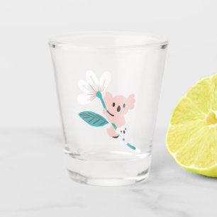Verre A Shot Coloré Koala Motif mignon animal et floral