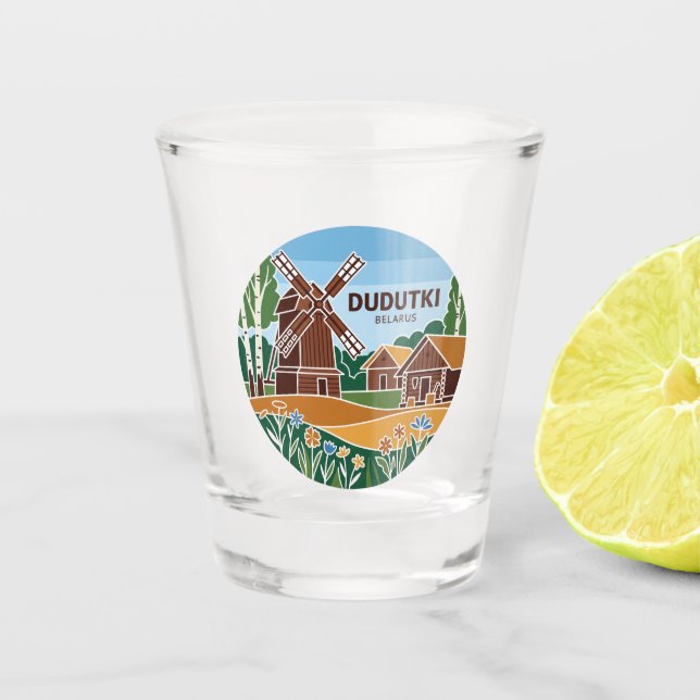 Verre A Shot Complexe muséal de Dudutki Biélorussie (Devant)
