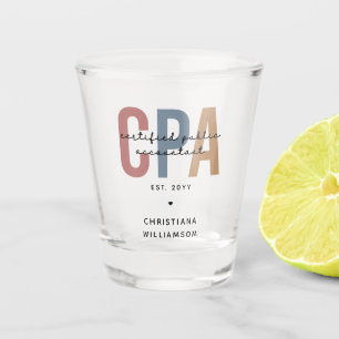 Verre A Shot Comptable Public Certifié CPA Retro