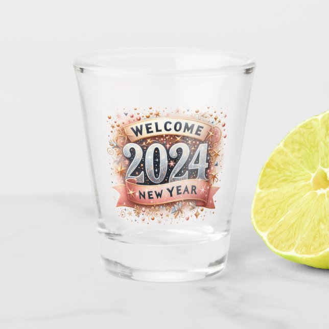 Verre A Shot Compte à rebours 2024 (Devant)