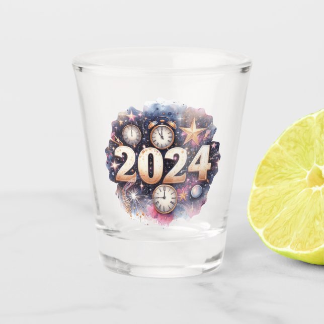 Verre A Shot Compte à rebours 2024 (Devant)