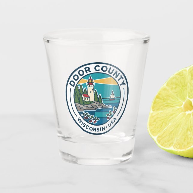 Verre A Shot Comté de Door Wisconsin (Devant)
