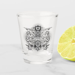 Verre A Shot Conception artistique tribale