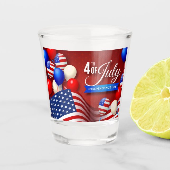 Verre A Shot Conception de célébration festive Americana  (Devant)