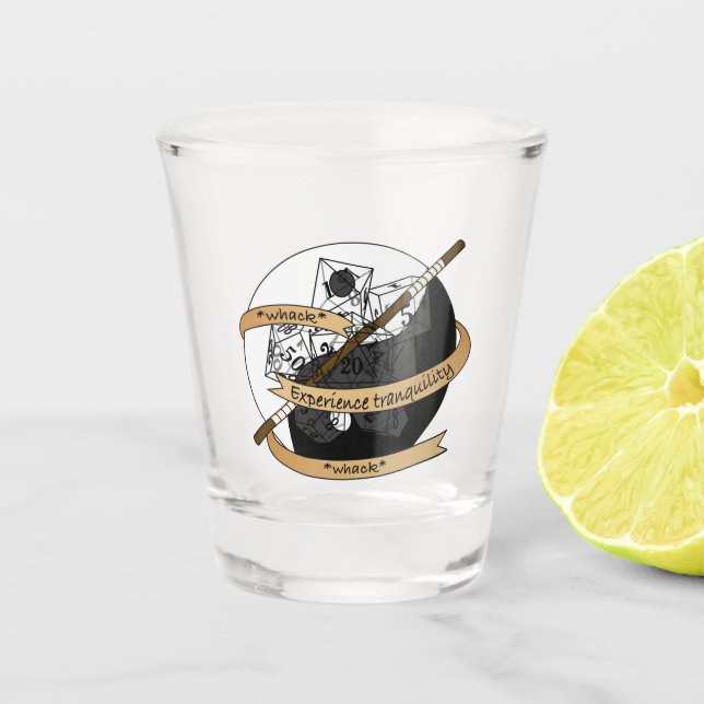 Verre A Shot Conception de dés de moine (Devant)