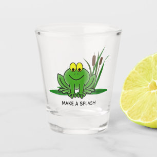 Verre A Shot Conception de grenouille verte