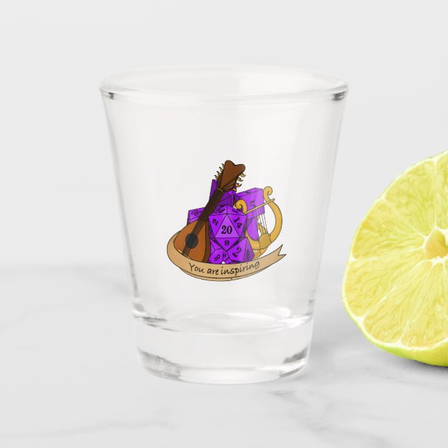 Verre A Shot Conception des dés de série (Devant)