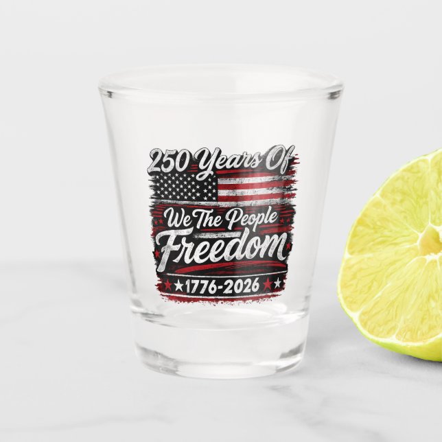 Verre A Shot Conception pour le 250e anniversaire de « Nous, le (Devant)