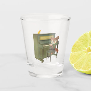 Verre A Shot Concert de piano forestier