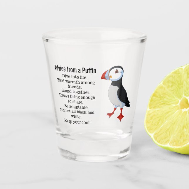 Verre A Shot Conseil d'un design Puffin (Devant)