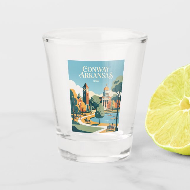 Verre A Shot Conway USA (Devant)