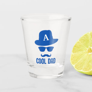 Verre A Shot Cool Papa Best DAD Ever amusant cool papa Monogram