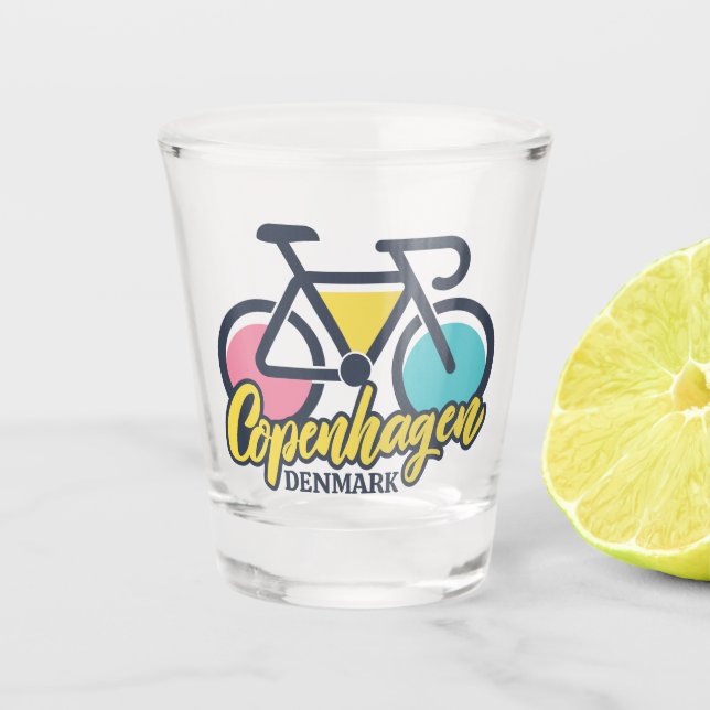 Verre A Shot Copenhague Danemark Cyclisme (Devant)