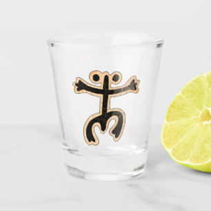 Verre A Shot Coqui Taino sur le bois