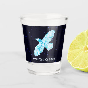 Verre A Shot Corbeau bleu sur étoiles