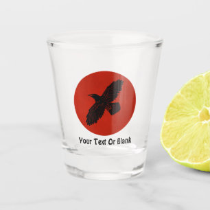 Verre A Shot Corbeau rouge