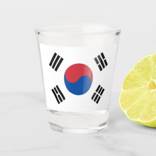 Verre A Shot Corée du Sud Séoul Asie Drapeau coréen Voyage