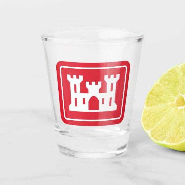 Verre A Shot Corps des ingénieurs américains DOD Military (Devant)