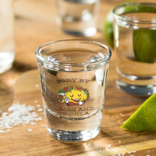 Verre A Shot Corps par Tacos & Tequila | Drôle de Taco (Créateur téléchargé)