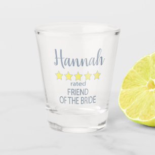 Verre A Shot Cortège de Mariage & de Noce 5 Étoiles Amie de la