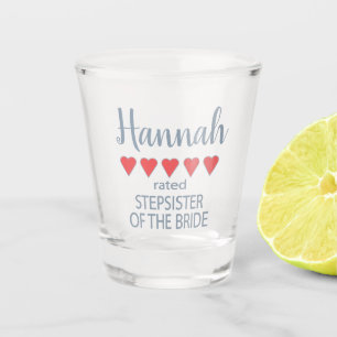 Verre A Shot Cortège de mariage et de noce 5 Belle-sœur de la m