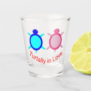 Verre A Shot Couple de tortue mignonne