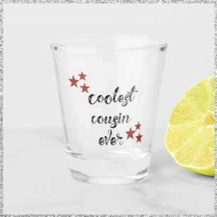 Verre A Shot Cousin noir et rouge le plus froid jamais