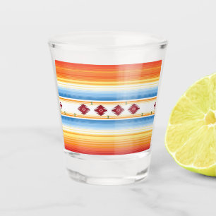 Verre A Shot Couverture de serape traditionnelle mexicaine
