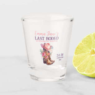 Verre A Shot Cowgirl Dernier Rodéo Rose Enterrement de Vie de J