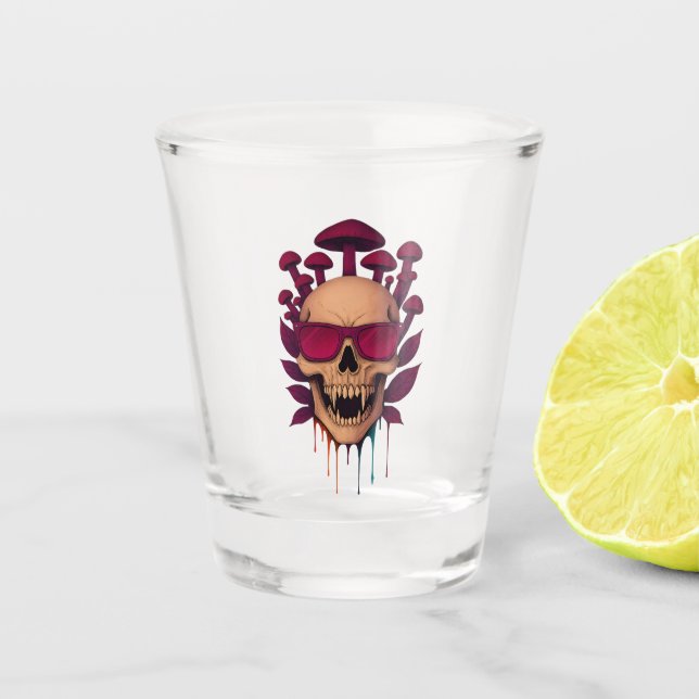Verre A Shot Crâne de champignon Vampire (Devant)
