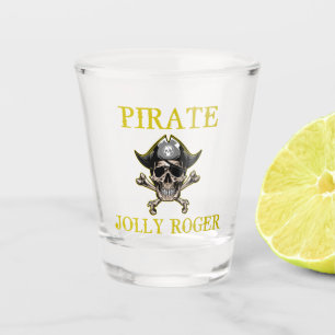 Verre A Shot crâne jolly roger