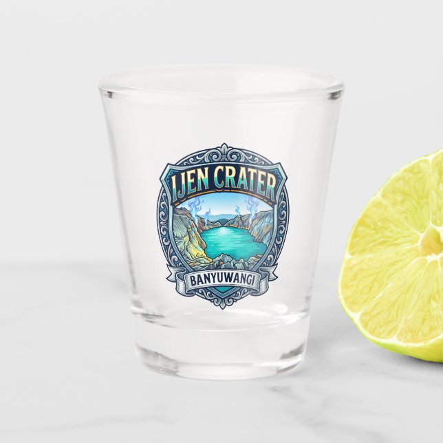 Verre A Shot Cratère d'Ijen Indonésie (Devant)
