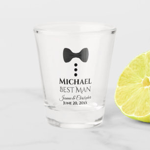 Verre A Shot Cravate noire amusante Tuxedo Meilleur Mariage Hom