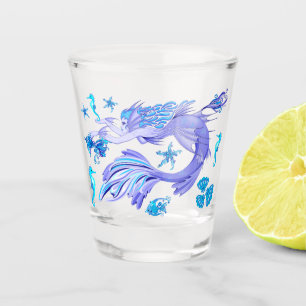 Verre A Shot Créature pourpre féerique de sirène mystique