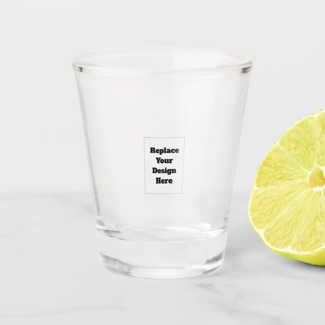 Verre A Shot Créez votre propre blanc  (Devant)
