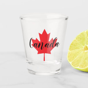 Verre A Shot Créez votre propre feuille d'érable rouge du Canad