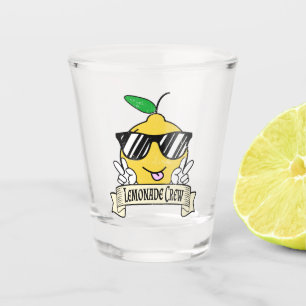 Verre A Shot Crew de limonade - Kawaii Peace Main et lunettes d