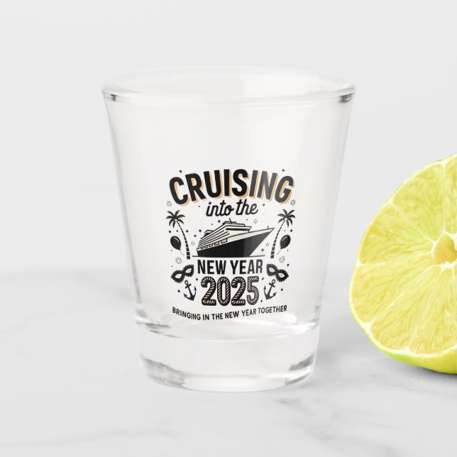 Verre A Shot Croisière 2025 Rassembler les souvenirs de famille (Devant)