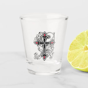 Verre A Shot Croix gothique
