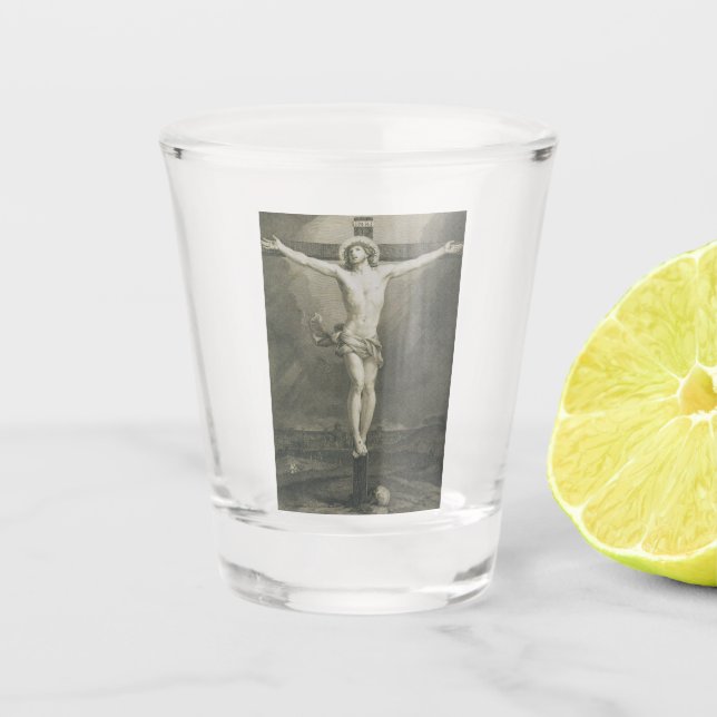 Verre A Shot Crucifixion de Jésus Christ (Devant)