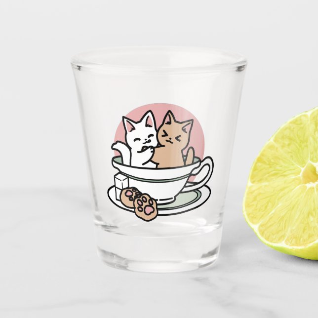 Verre A Shot Cuddin en coupe - Tea Time adorable (Devant)