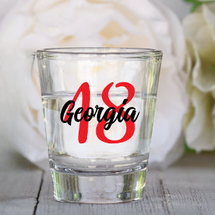 Verre A Shot Custom 18th 20th 30th 40th 50th 60th 70th Birthday